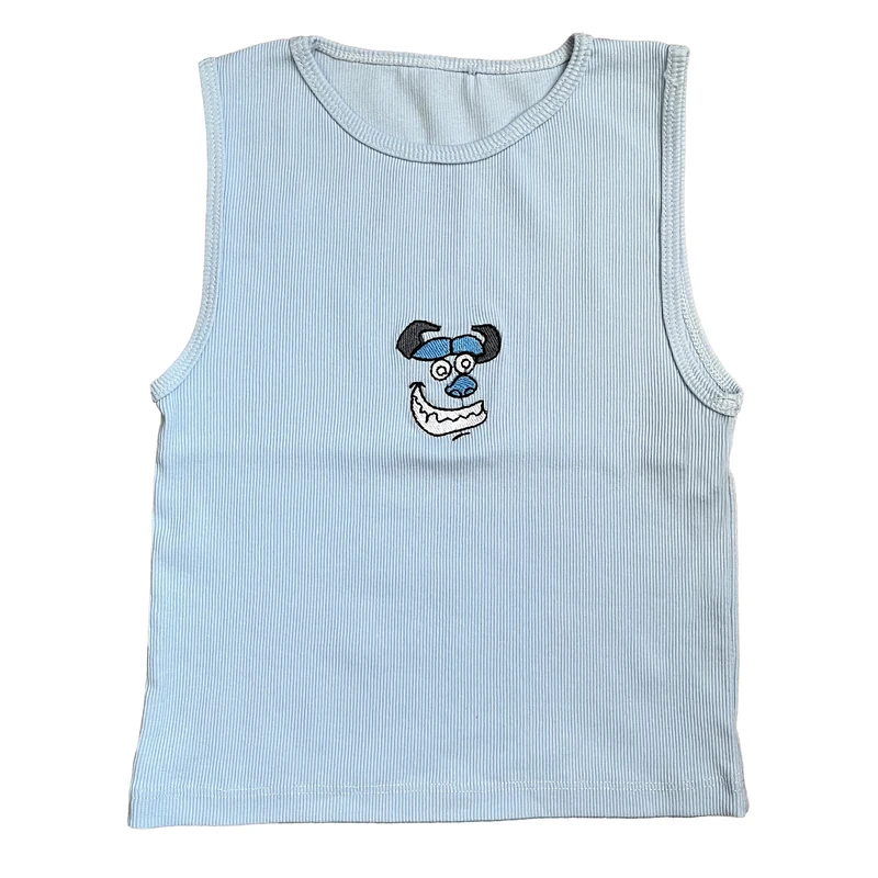 کراپ‌تاپ زنانه مدل کبریتی گلدوزی سالیوان