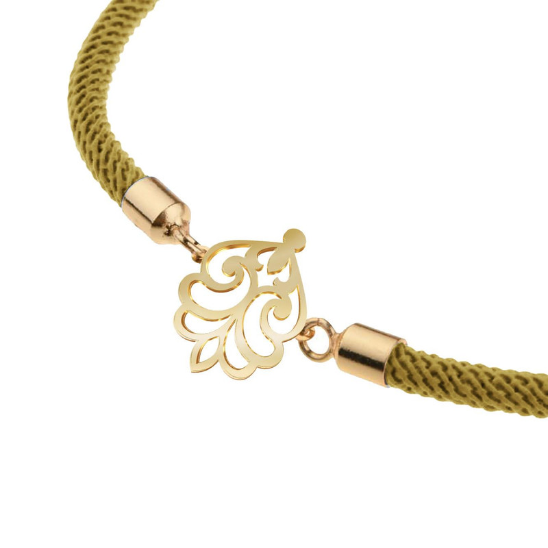 دستبند طلا 18 عیار زنانه مدوپد مدل اسلیمی کد D14-10603