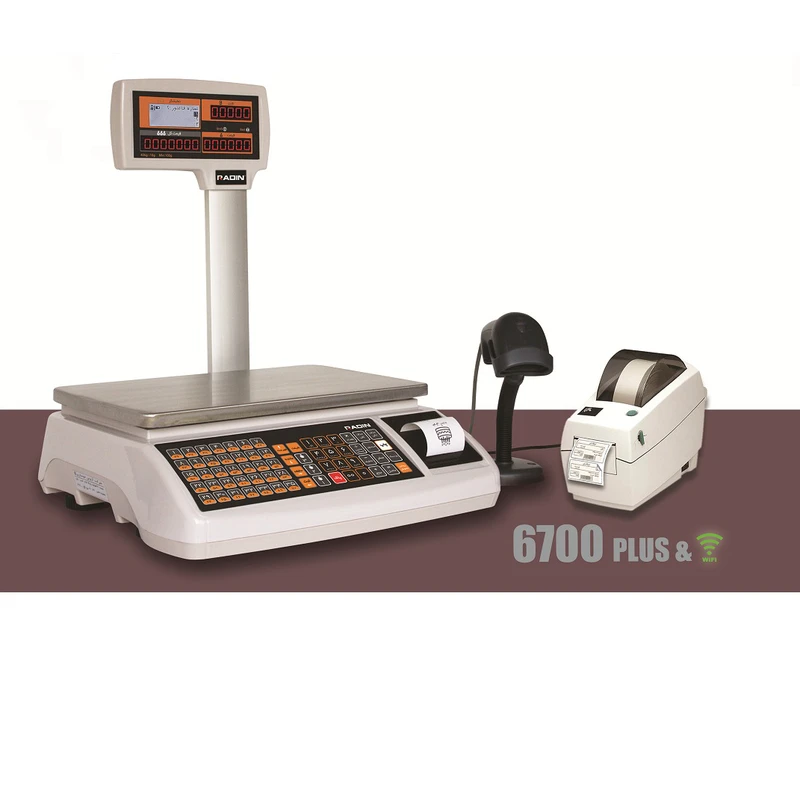 عکس شماره 2 : ترازو فروشگاهی رادین مدل 6700 wifi 40kg