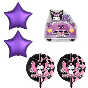 بادکنک فویلی طرح کرومی  کد 002 مجموعه 5 عددی