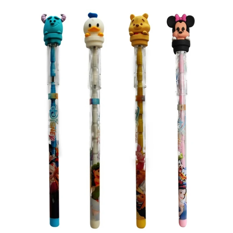 مداد فشنگی مدل سالی و میکی موس و پو و اردک مجموعه 4 عددی