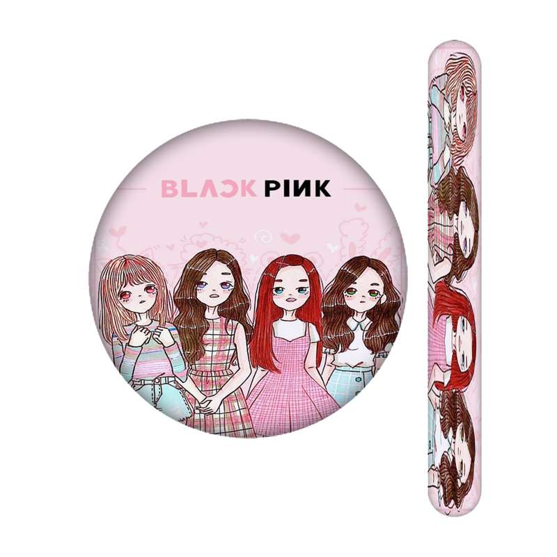 سوهان ناخن مندیکس مدل BLACK  PINK کد 2359 به همراه آینه جیبی
