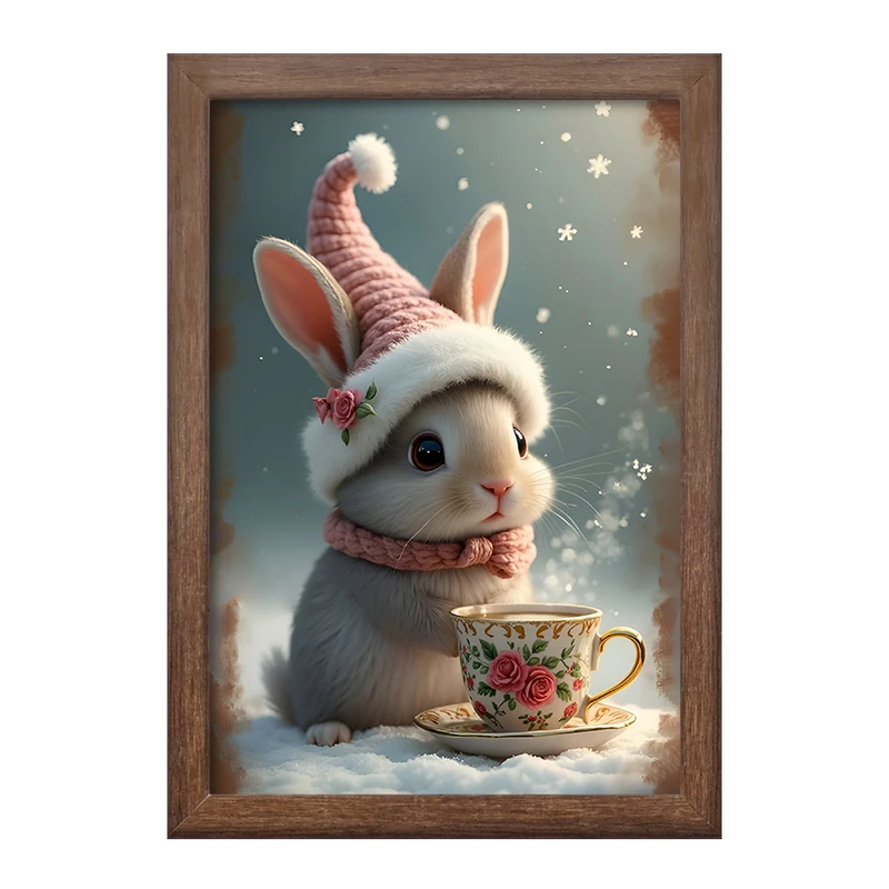 تابلو خندالو طرح خرگوش بامزه کد F9488