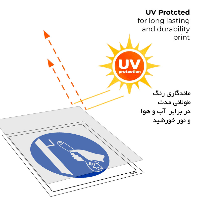 برچسب ایمنی مستر راد طرح ابزار را در محل مناسب خود قرار دهید مدل HSE-OSHA-162