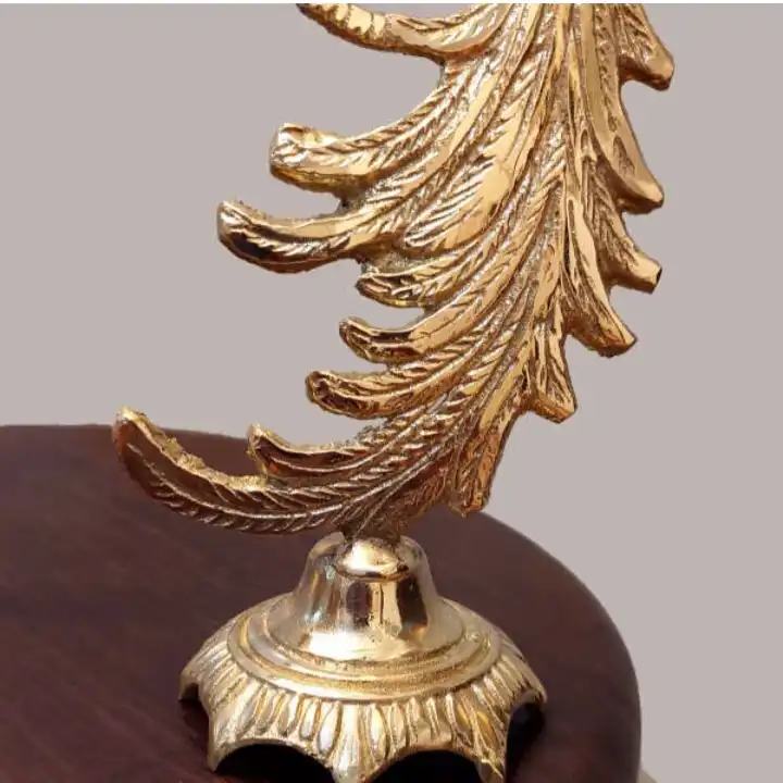 مجسمه برنجی طرح طاووس مجموعه 2 عددی