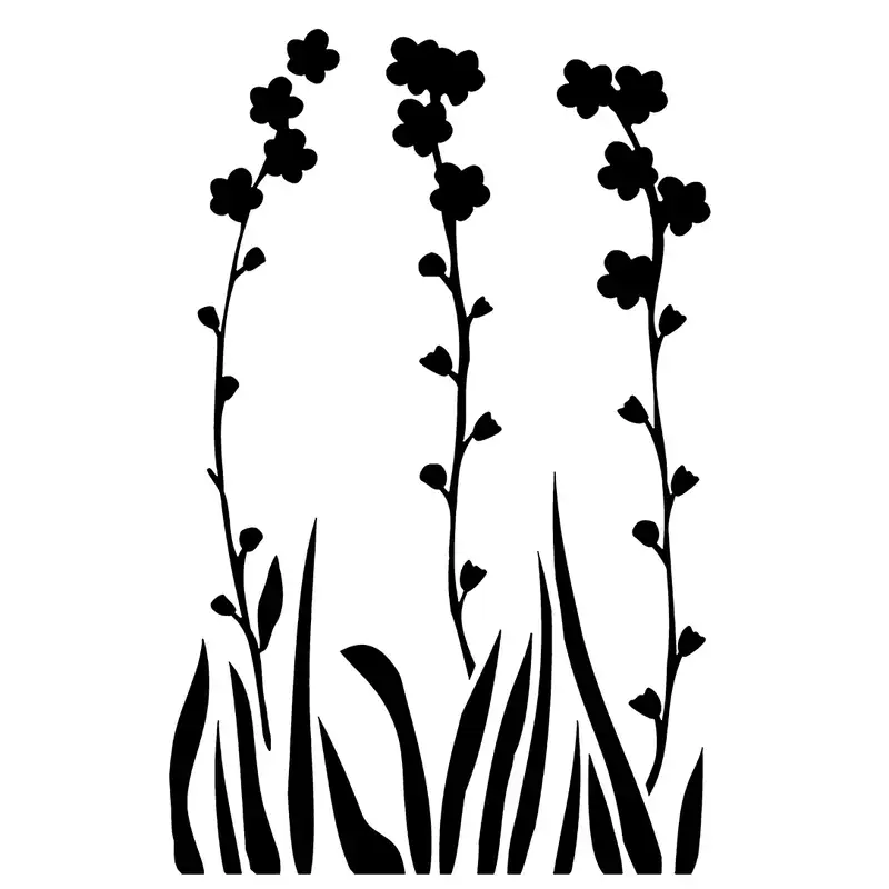 شابلون باتیس آرت طرح گل کد 50-473