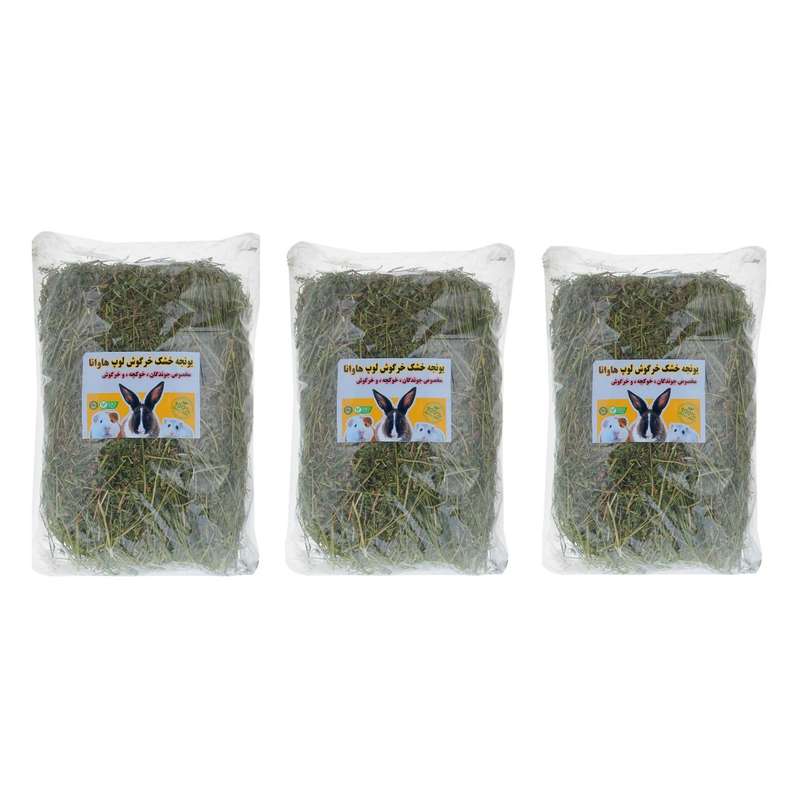 یونجه خشک خرگوش و جوندگان لوپ هاوانا کد 012 وزن 3 کیلو گرم مجموعه 3 عددی