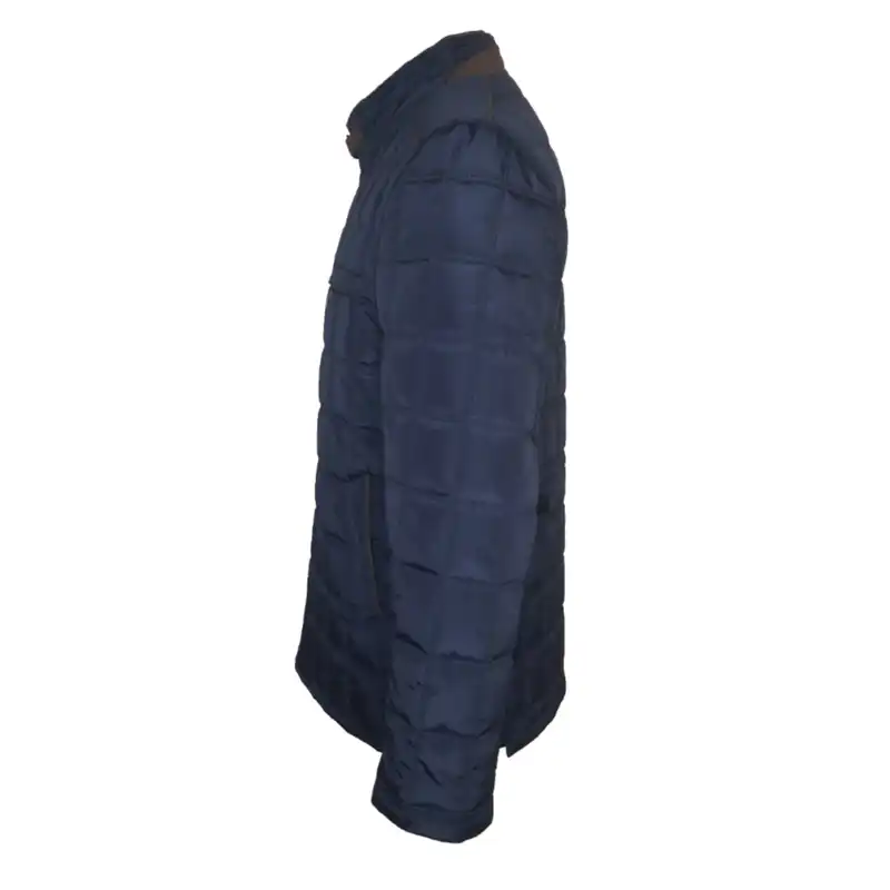 کاپشن مردانه مدل مربعی کد v_2310102 رنگ سورمه ای