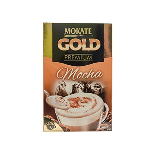 پودر کاپوچینو موکا موکات طرح Permium Gold بسته 10 عددی 