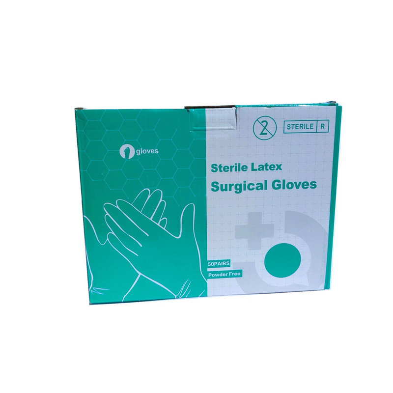 دستکش جراحی غیر پودری مدل PMP105T50 سایز متوسط (M) بسته 50 عددی