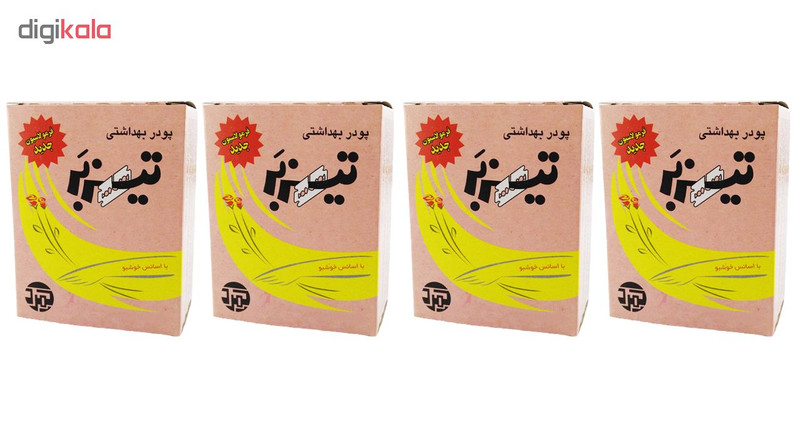 پودر موبر تیزبر با اسانس خوشبو حجم 200 گرم بسته 4 عددی