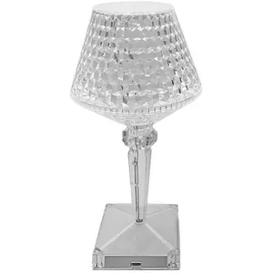 چراغ خواب مدل کریستالی پایه دار کد k001