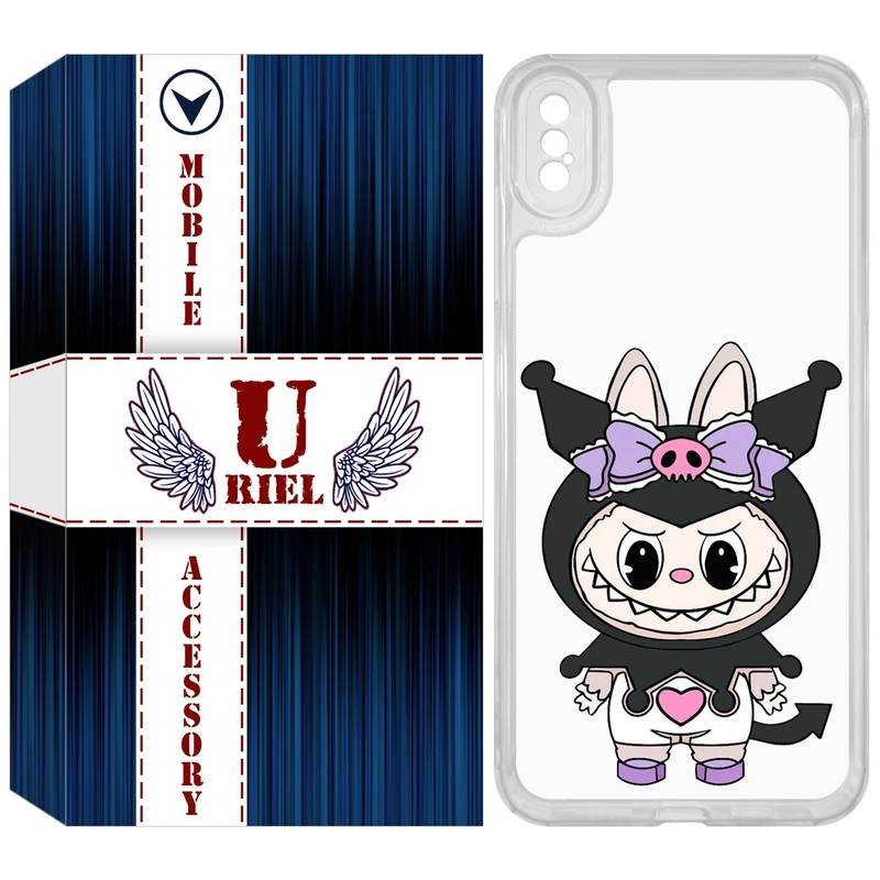 کاور یوریل مدل Clear کد 137 طرح لبوبو Labubu مناسب برای گوشی موبایل اپل iPhone XS Max