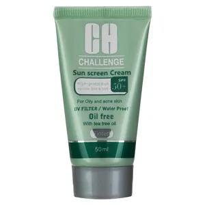 کرم ضد آفتاب چلنج مدل Tinted For Oily And Acne Skin حجم 50 میلی لیتر