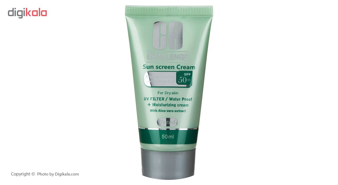 کرم ضد آفتاب چلنج مدل Tinted For Dry Skin حجم 50 میلی لیتر