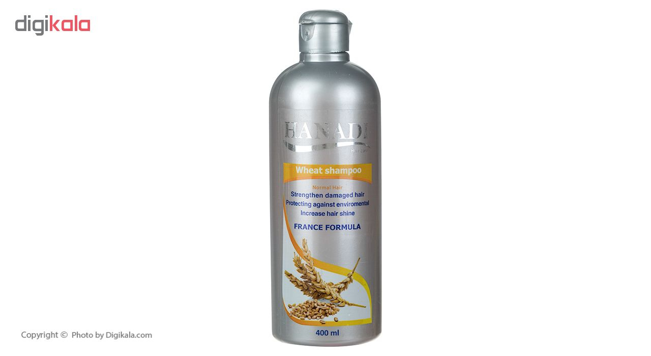 شامپو روزانه هانادی مدل Wheat Germ Protein حجم 400 میلی لیتر