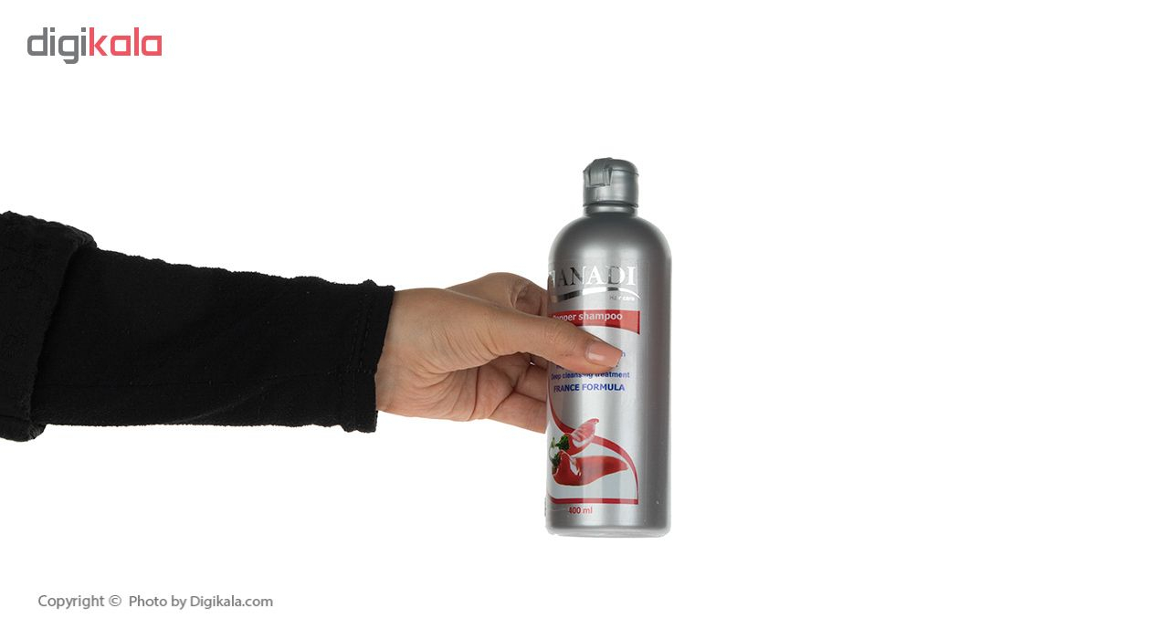 شامپو موهای چرب هانادی مدل Pepper حجم 400 میلی لیتر