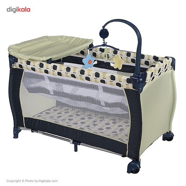تخت و پارک بازی هاوک مدل Babycenter