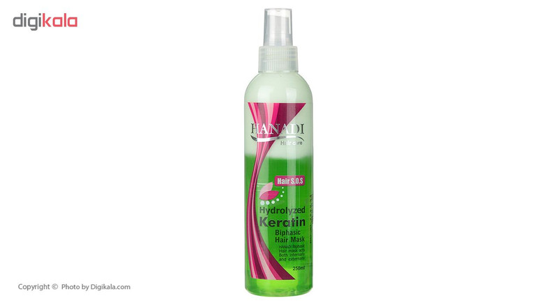 ماسک مو دو فاز هانادی مدل Hydrolyzed Keratin حجم 250 میلی لیتر
