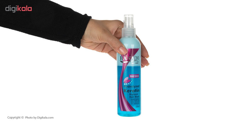 ماسک مو دو فاز هانادی مدل Hydrolyzed Keratin حجم 250 میلی لیتر ماسک مو دو فاز هانادی مدل Hydrolyzed Keratin حجم 250 میلی لیتر