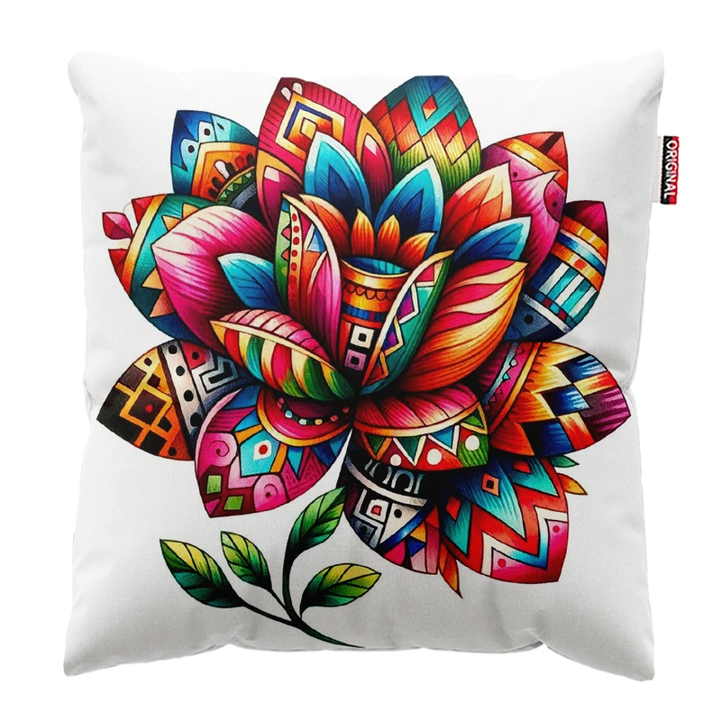 کوسن پاد آفرین مدل سنتی گل کد k30 سایز 30×30 سانتی‌متر