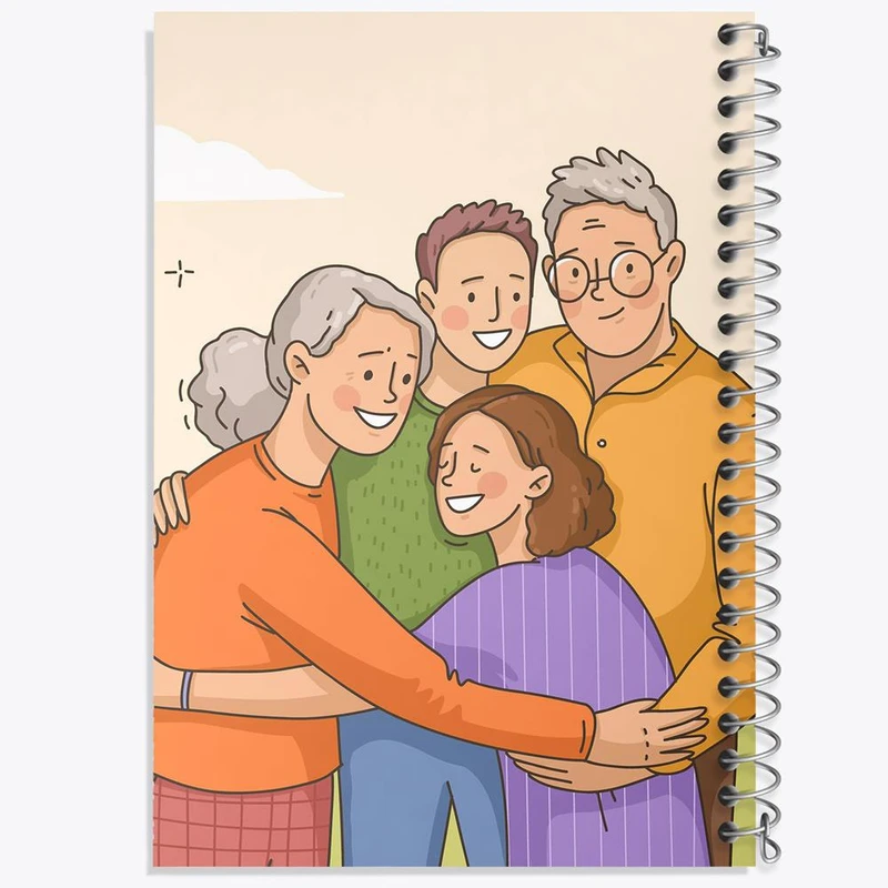 دفتر مشق 50 برگ خندالو مدل خانواده شاد کد 29044