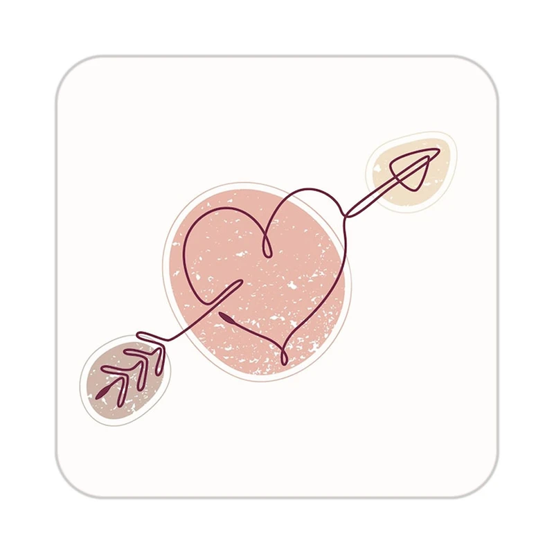 زیر لیوانی کاکتی طرح عاشقانه مدل mp40175