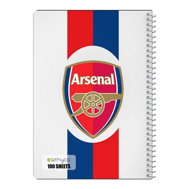 دفتر مشق 100 برگ سیمی کارنیکا طرح آرسنال Arsenal کد 58553