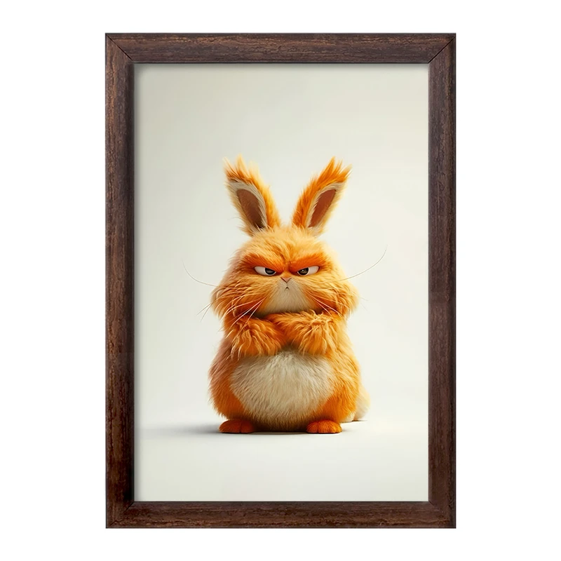 تابلو خندالو طرح خرگوش عصبانی کد F6297
