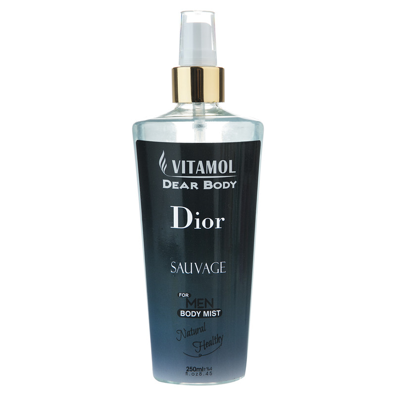 اسپری خوشبو کننده بدن مردانه ویتامول مدل Dior Sauvage حجم 250 میلی لیتر