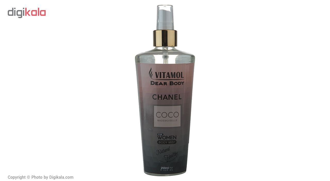 اسپری خوشبو کننده بدن زنانه ویتامول مدل Chanel Coco Mademoiselle حجم 250 میلی لیتر