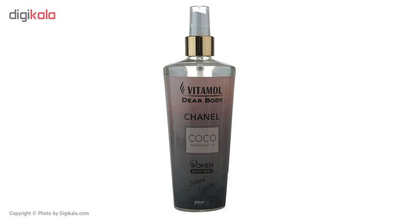اسپری خوشبو کننده بدن زنانه ویتامول مدل Chanel Coco Mademoiselle حجم 250 میلی لیتر اسپری خوشبو کننده بدن زنانه ویتامول مدل Chanel Coco Mademoiselle حجم 250 میلی لیتر