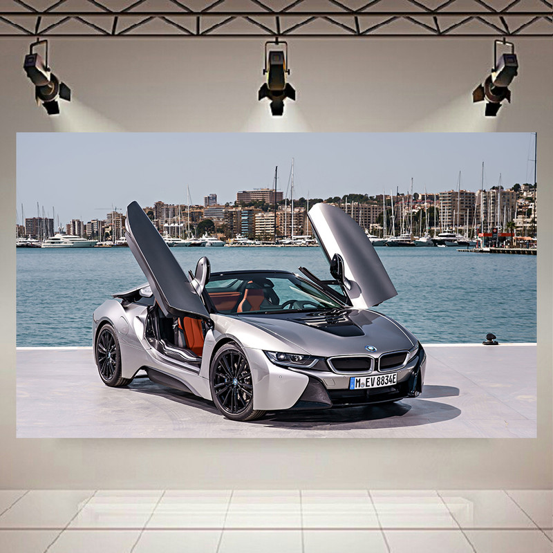 تابلو بوم طرح ماشین مدل BMW i8 کد AR6100