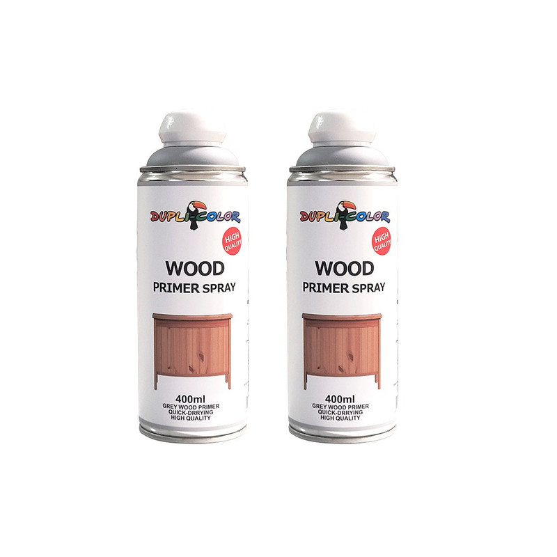 اسپری رنگ پرایمر چوب دوپلی کالر مدل Wood حجم 400 میلی لیتر مجموعه 2 عددی