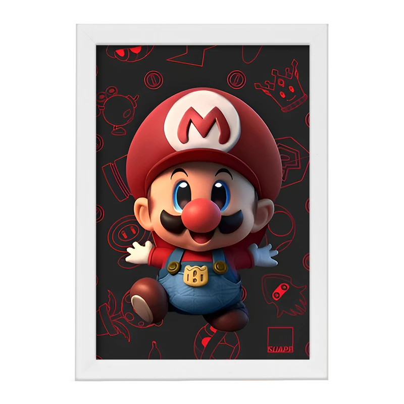 تابلو خندالو مدل سوپر ماریو (Super Mario) کد F9580
