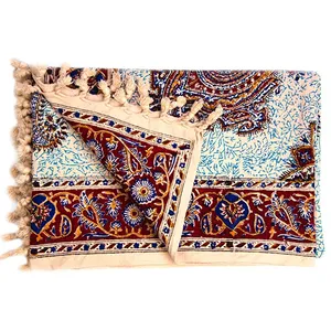 سفره قلمکار درجه یک اثر چیت ساز طرح 1 سایز 100 × 150 سانتی متر