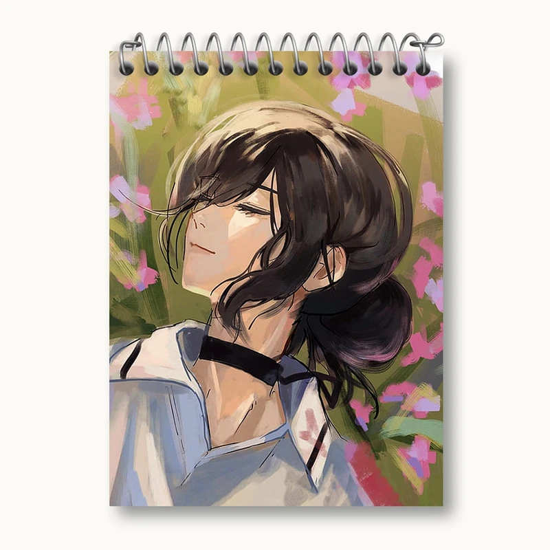 دفتر یادداشت 50 برگ خندالو مدل ریزه انیمه مرد اره ای Chainsaw Man کد 18007