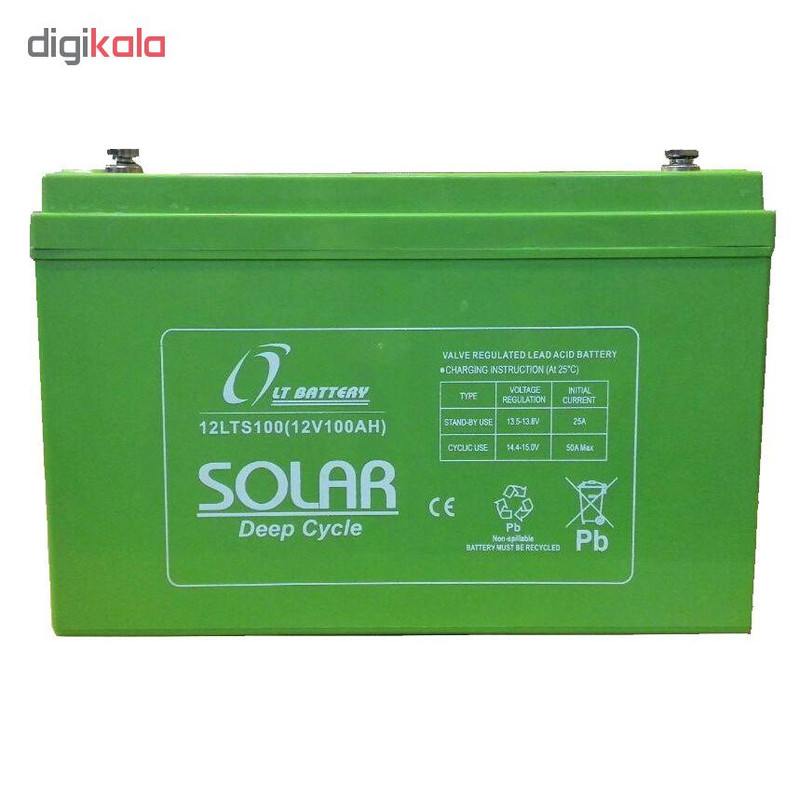 باتری خورشیدی ال تی مدل 12LTS120 ظرفیت 120 آمپر ساعت
