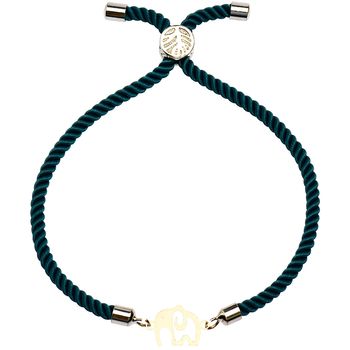 دستبند طلا 18 عیار زنانه کرابو طرح فیل مدل Kr2365