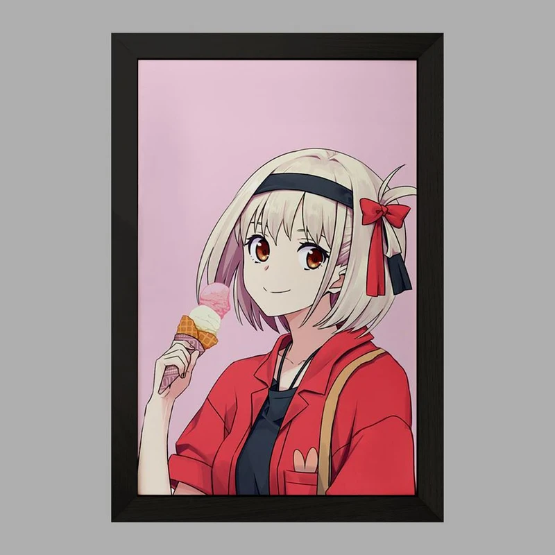 تابلو خندالو مدل چیساتو انیمه لیکوریس ریکویل Lycoris Recoil  کد 23071