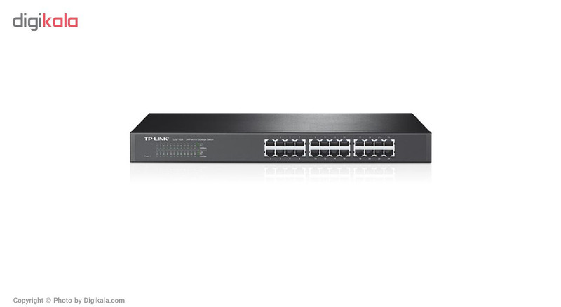 سوییچ 24 پورت مگابیتی و رکمونت تی پی-لینک مدل TL-SF1024