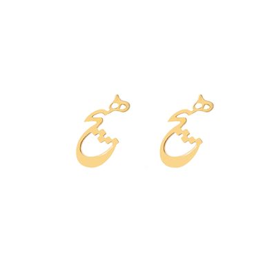گوشواره طلا 18 عیار زنانه گالری شیدا مجد مدل هیچ