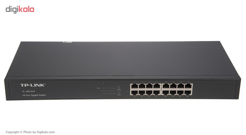 سوییچ 16 پورت گیگابیتی و رکمونت تی پی-لینک مدل TL-SG1016 1