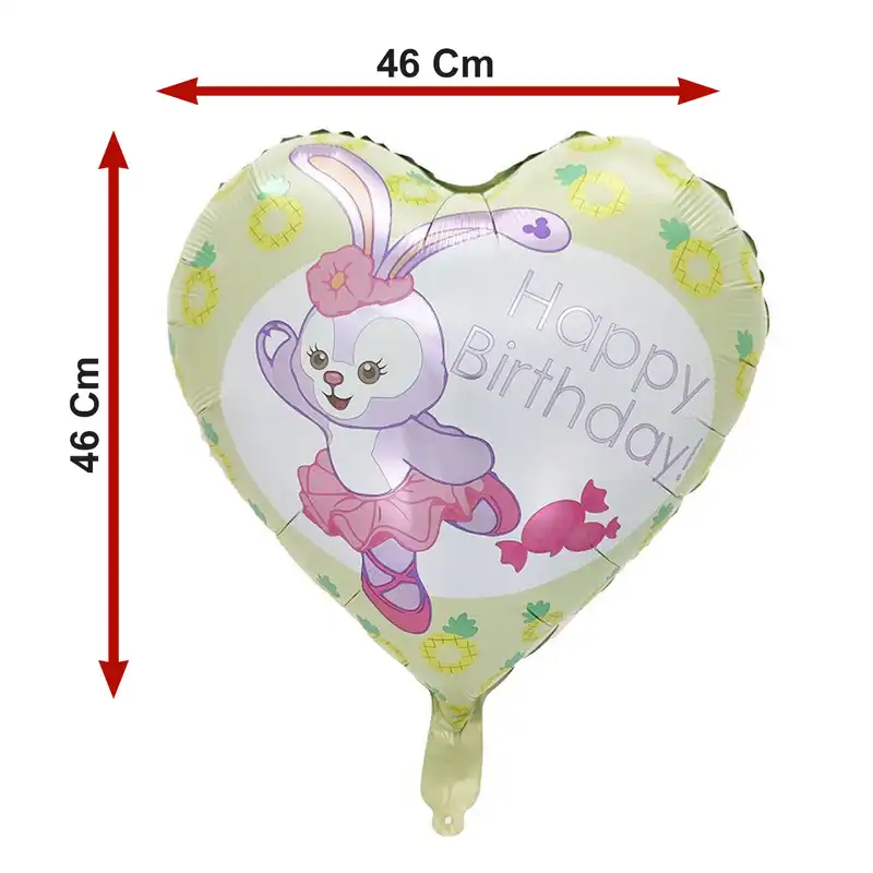 بادکنک فویلی لاکی بالونز مدل خرگوش duffy طرح قلب کد 1205