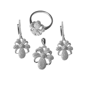 نیم ست نقره زنانه کد MHE310