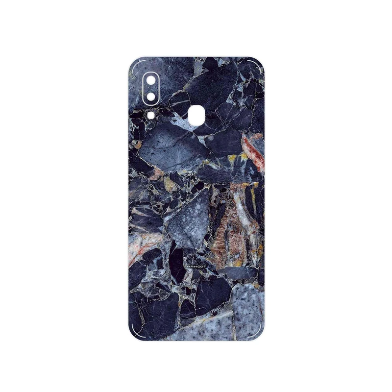 برچسب پوششی ماهوت مدل Broken black marble مناسب برای گوشی موبایل سامسونگ Galaxy A20