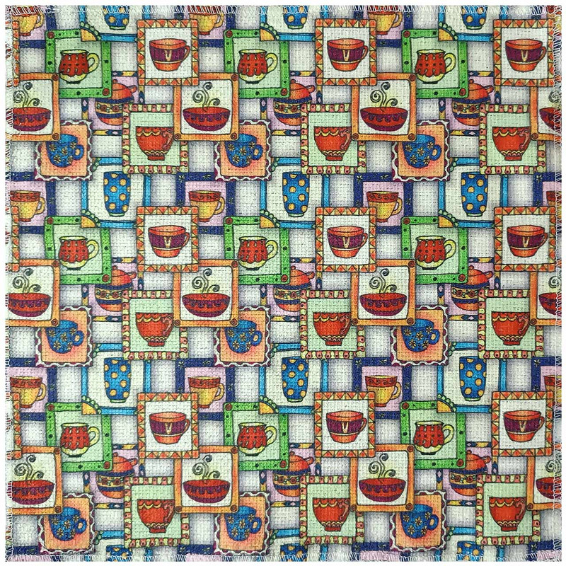 دستمال نظافت آشپزخانه بی تی مدل میکروفایبر طرح فنجان کد 30x30W231 بسته 2 عددی دستمال نظافت آشپزخانه بی تی مدل میکروفایبر طرح فنجان کد 30x30W231 بسته 2 عددی