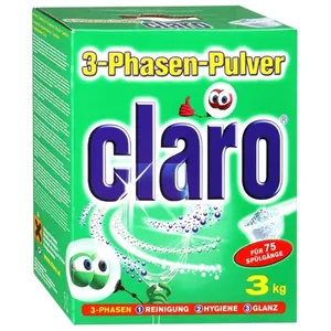 پودر ماشین ظرفشویی ظرفشویی کلارو مدل 3-phasen-pulver مقدار 3 کیلوگرم