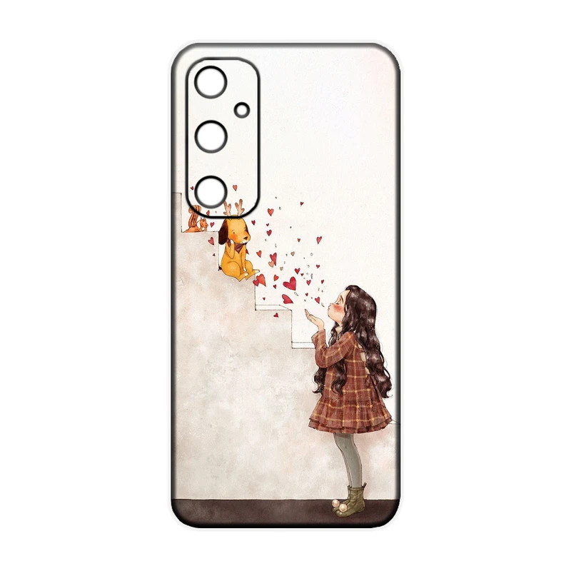 کاور طرح دخترانه کد 250 مناسب برای گوشی موبایل سامسونگ Galaxy A54