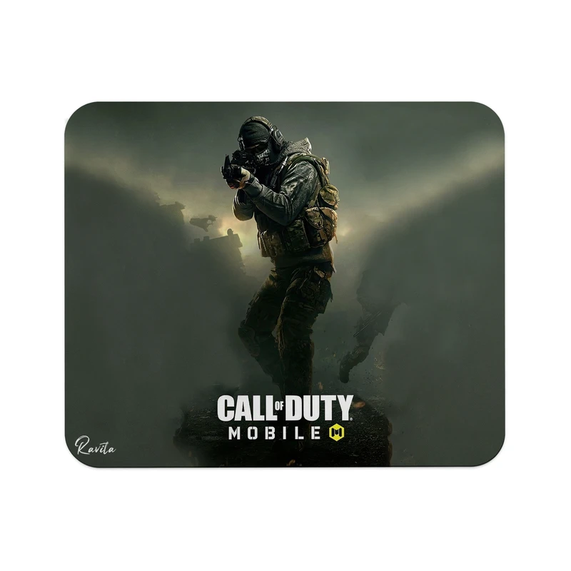 ماوس پد راویتا مدل کالاف دیوتی موبایل کد 3702 سایز 24*19 سانتی متر
